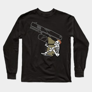 Gun and skull Long Sleeve T-Shirt